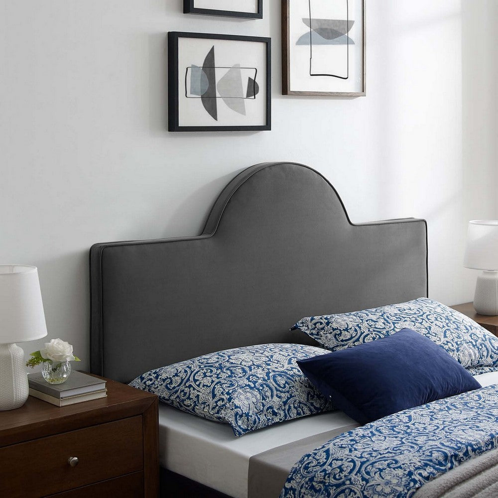 Dawn Performance Velvet Full/Queen Headboard by Modway| Gray