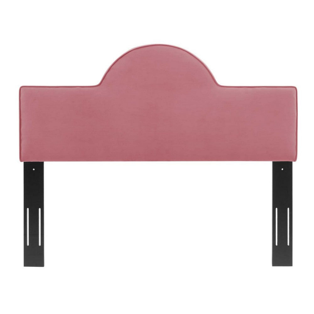 Modway Dawn Performance Velvet Headboard Full/Queen Dusty Rose MDY-MOD-6303-DUS