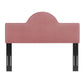 Modway Dawn Performance Velvet Headboard Full/Queen Dusty Rose MDY-MOD-6303-DUS