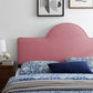 Modway Dawn Performance Velvet Headboard Full/Queen Dusty Rose MDY-MOD-6303-DUS