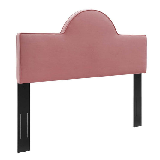 Modway Dawn Performance Velvet Headboard, King/CA King, Dusty Rose