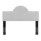 Modway Dawn Performance Velvet Headboard King/CA King Light Gray MDY-MOD-6304-LGR