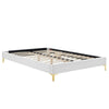 Sutton Performance Velvet Twin Bed Frame by Modway| White