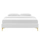 Sutton Performance Velvet Twin Bed Frame by Modway| White