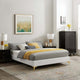 Sutton Performance Velvet Twin Bed Frame by Modway| White