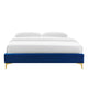 Modway MOD-6306-NAV Sutton Full Performance Velvet Bed Frame Navy MDY-MOD-6306-NAV