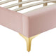 Modway MOD-6306-PNK Sutton Full Performance Velvet Bed Frame Pink MDY-MOD-6306-PNK