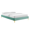 Sutton King Performance Velvet Bed Frame - No Shipping Charges