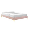 Sutton King Performance Velvet Bed Frame  - No Shipping Charges