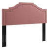 Modway Lucia Performance Velvet Headboard with Nailhead Detail Full/Queen Dusty Rose MDY-MOD-6312-DUS