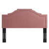 Modway Lucia Performance Velvet Headboard with Nailhead Detail Full/Queen Dusty Rose MDY-MOD-6312-DUS