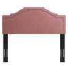 Modway Lucia Performance Velvet Headboard with Nailhead Detail Full/Queen Dusty Rose MDY-MOD-6312-DUS