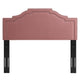 Modway Lucia Performance Velvet Headboard with Nailhead Detail Full/Queen Dusty Rose MDY-MOD-6312-DUS