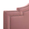 Modway Lucia Performance Velvet Headboard with Nailhead Detail Full/Queen Dusty Rose MDY-MOD-6312-DUS