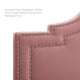 Modway Lucia Performance Velvet Headboard with Nailhead Detail Full/Queen Dusty Rose MDY-MOD-6312-DUS