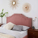 Modway Lucia Performance Velvet Headboard with Nailhead Detail Full/Queen Dusty Rose MDY-MOD-6312-DUS
