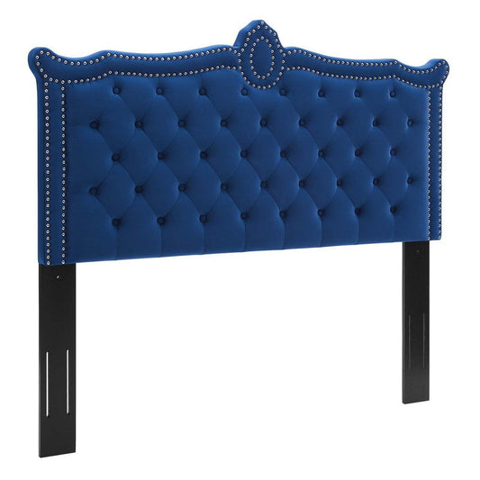 Louisa Tufted Performance Velvet Twin Headboard - No Shipping Charges