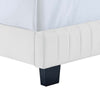 Celine Channel Tufted Performance Velvet Queen Bed by Modway| White