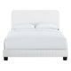 Celine Channel Tufted Performance Velvet Queen Bed by Modway| White
