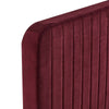 Modway Celine Channel Tufted Performance Velvet Full Platform Bed in Maroon MDY-MOD-6335-MAR