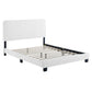 Celine Channel Tufted Performance Velvet Twin Platform Bed - No Shipping Charges