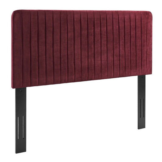 Milenna Channel Tufted Performance Velvet Twin Headboard  - No Shipping Charges
