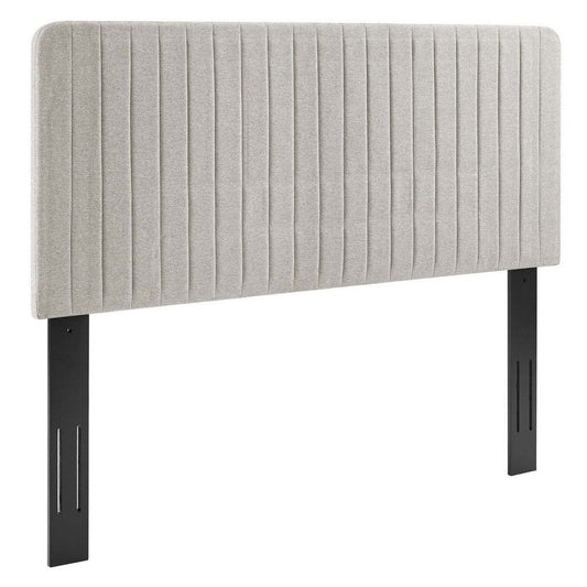 Milenna Channel Tufted Upholstered Fabric Full/Queen Headboard - No Shipping Charges