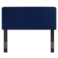 Modway Milenna Channel Tufted Performance Velvet King/California King Headboard in Navy MDY-MOD-6341-NAV