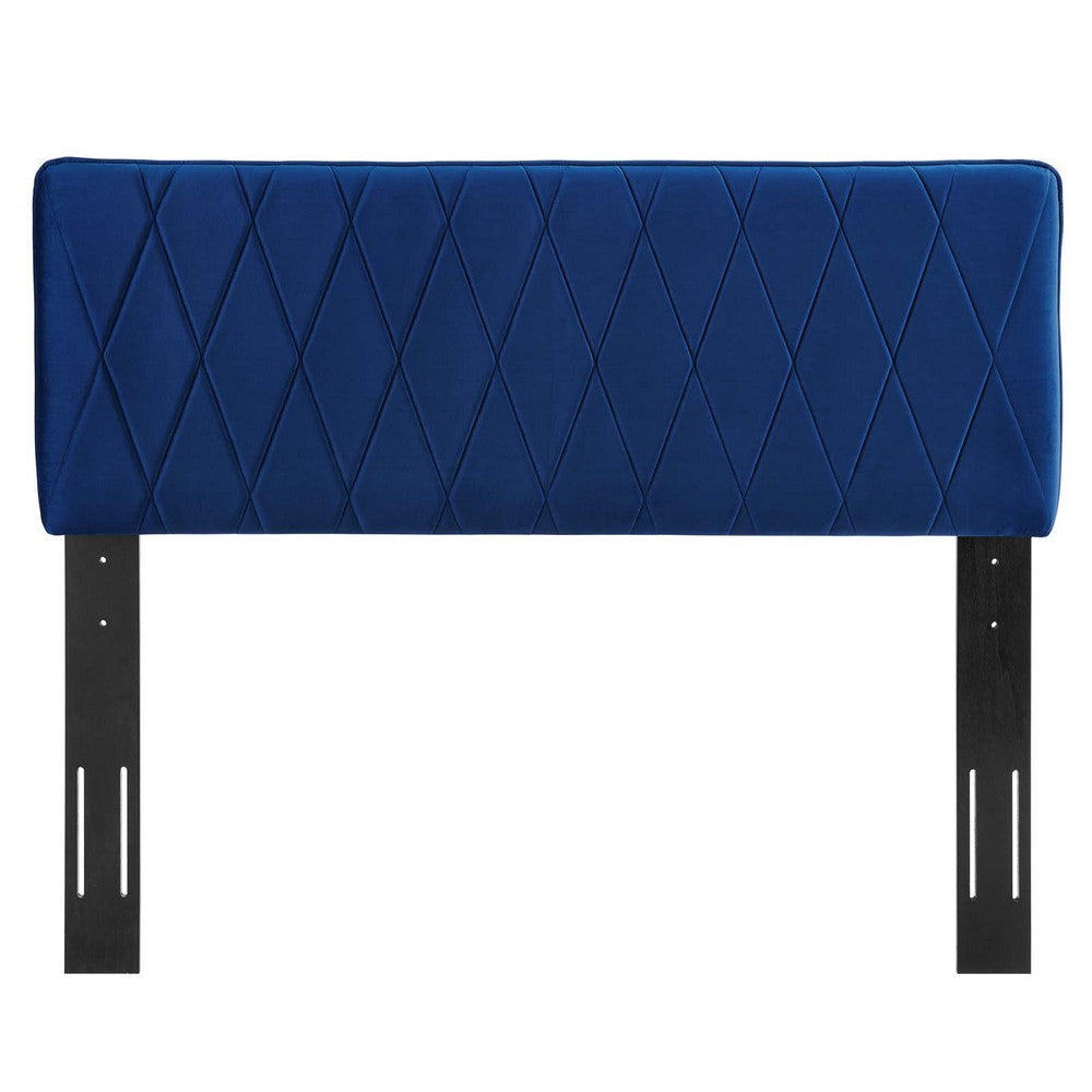 Modway Leila Performance Velvet Headboard King/Califronia King Navy MDY-MOD-6345-NAV