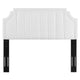 Modway Alyona Channel Tufted Performance Velvet Full/Queen Headboard in White MDY-MOD-6347-WHI