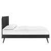 Modway Alana Wood Queen Platform Bed in Black with Splayed Legs MDY-MOD-6379-BLK