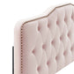 Sophia Tufted Performance Velvet Full/Queen Headboard  - No Shipping Charges