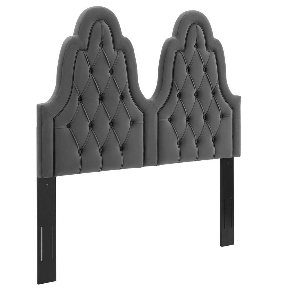 Augustine Tufted Performance Velvet Twin Headboard by Modway| Brown