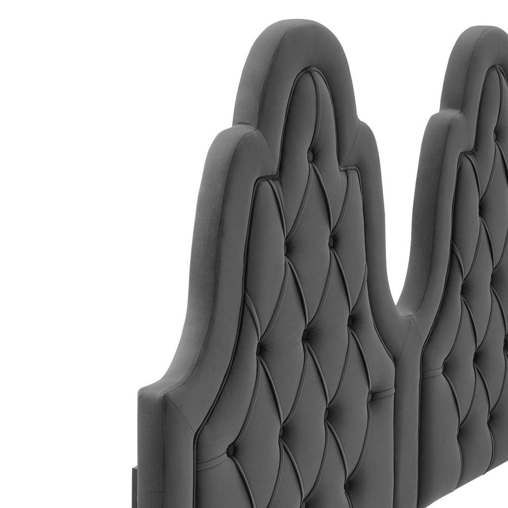 Augustine Tufted Performance Velvet Twin Headboard by Modway| Brown