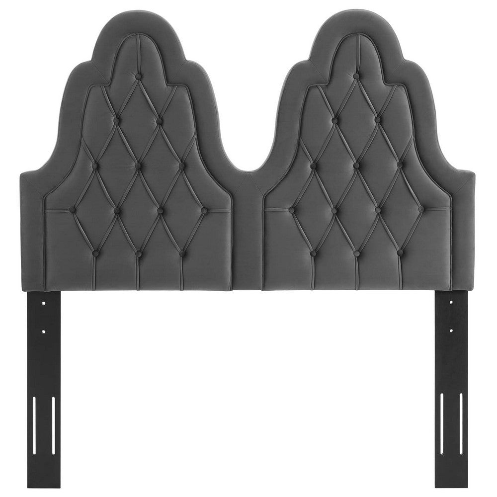 Augustine Tufted Performance Velvet Twin Headboard by Modway| Brown