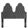 Augustine Tufted Performance Velvet Twin Headboard by Modway| Brown