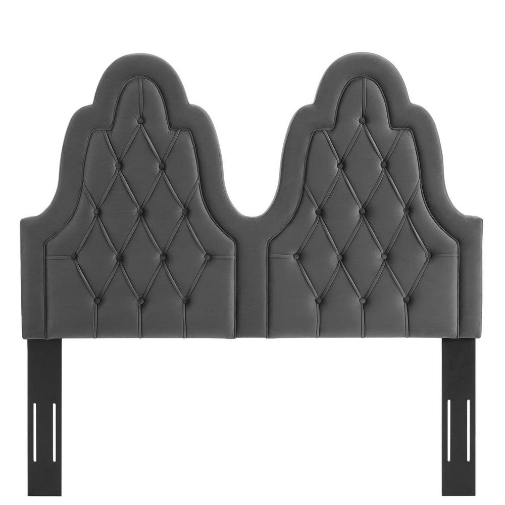 Augustine Tufted Performance Velvet Twin Headboard by Modway| Brown