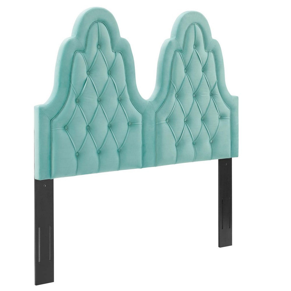 Augustine Tufted Performance Velvet Twin Headboard by Modway| Green