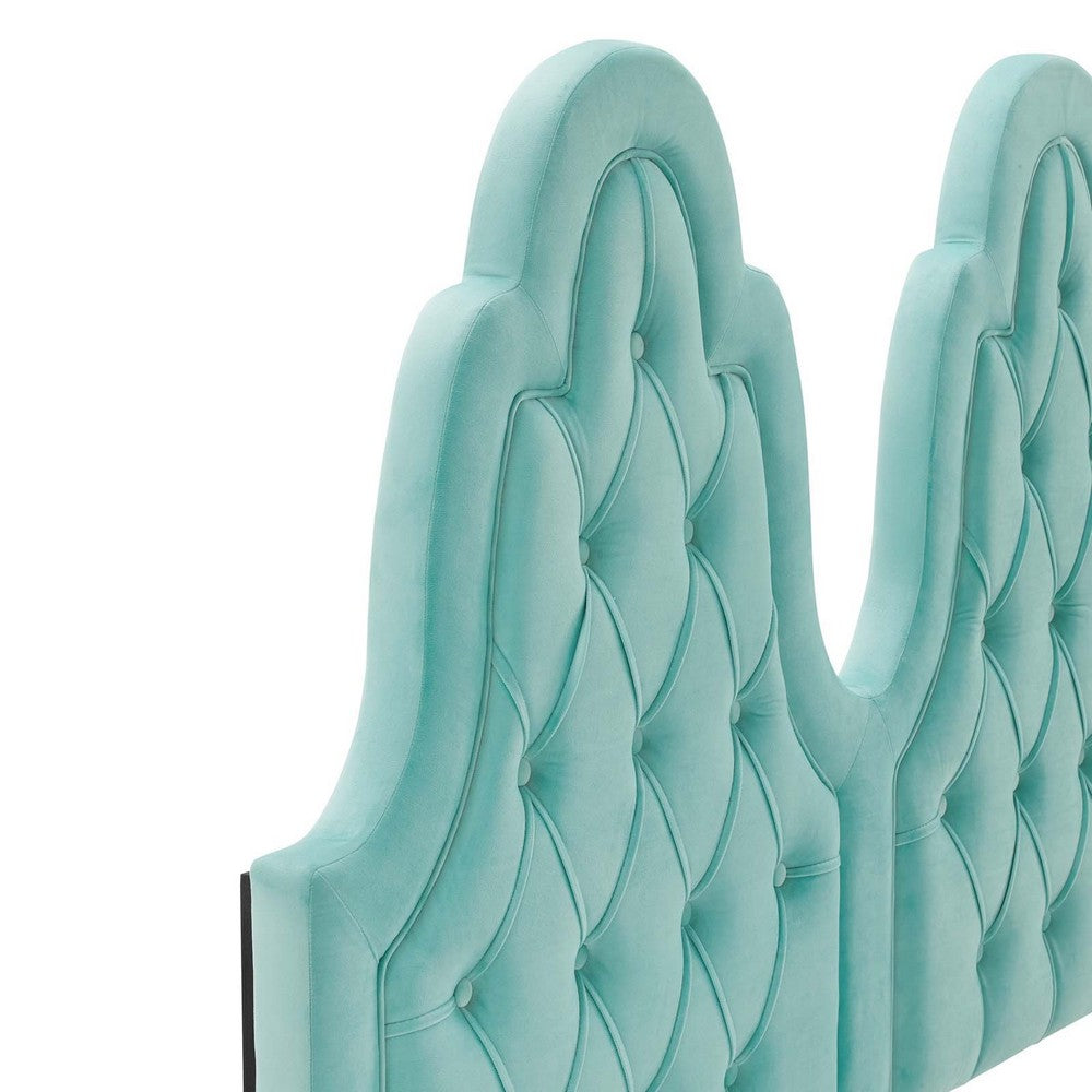 Augustine Tufted Performance Velvet Twin Headboard by Modway| Green