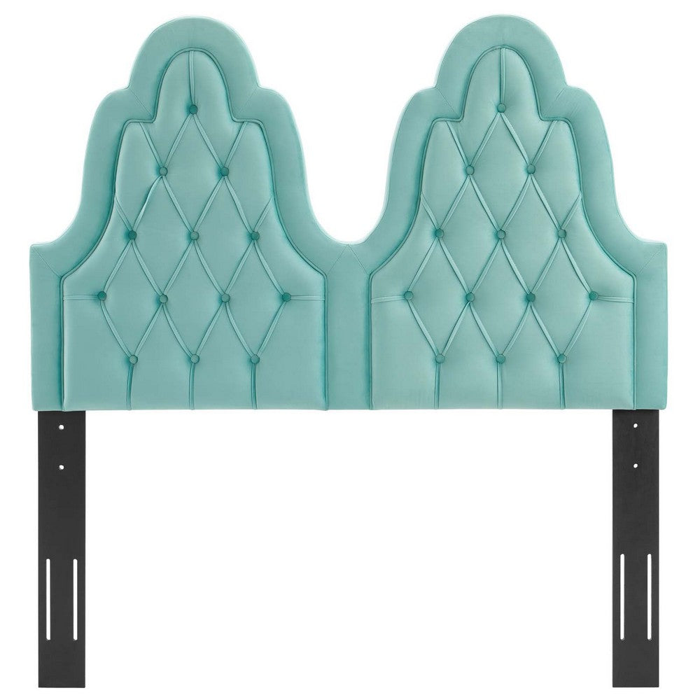 Augustine Tufted Performance Velvet Twin Headboard by Modway| Green