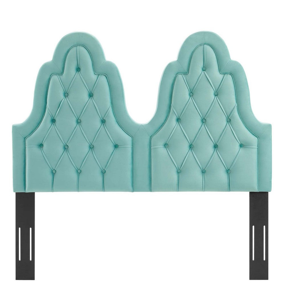 Augustine Tufted Performance Velvet Twin Headboard by Modway| Green
