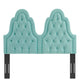 Augustine Tufted Performance Velvet Twin Headboard by Modway| Green