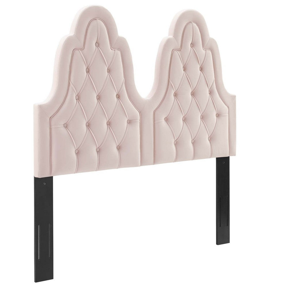 Augustine Tufted Performance Velvet Twin Headboard by Modway| Red
