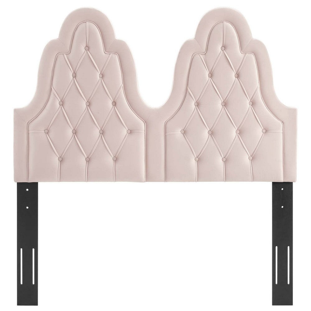 Augustine Tufted Performance Velvet Twin Headboard by Modway| Red
