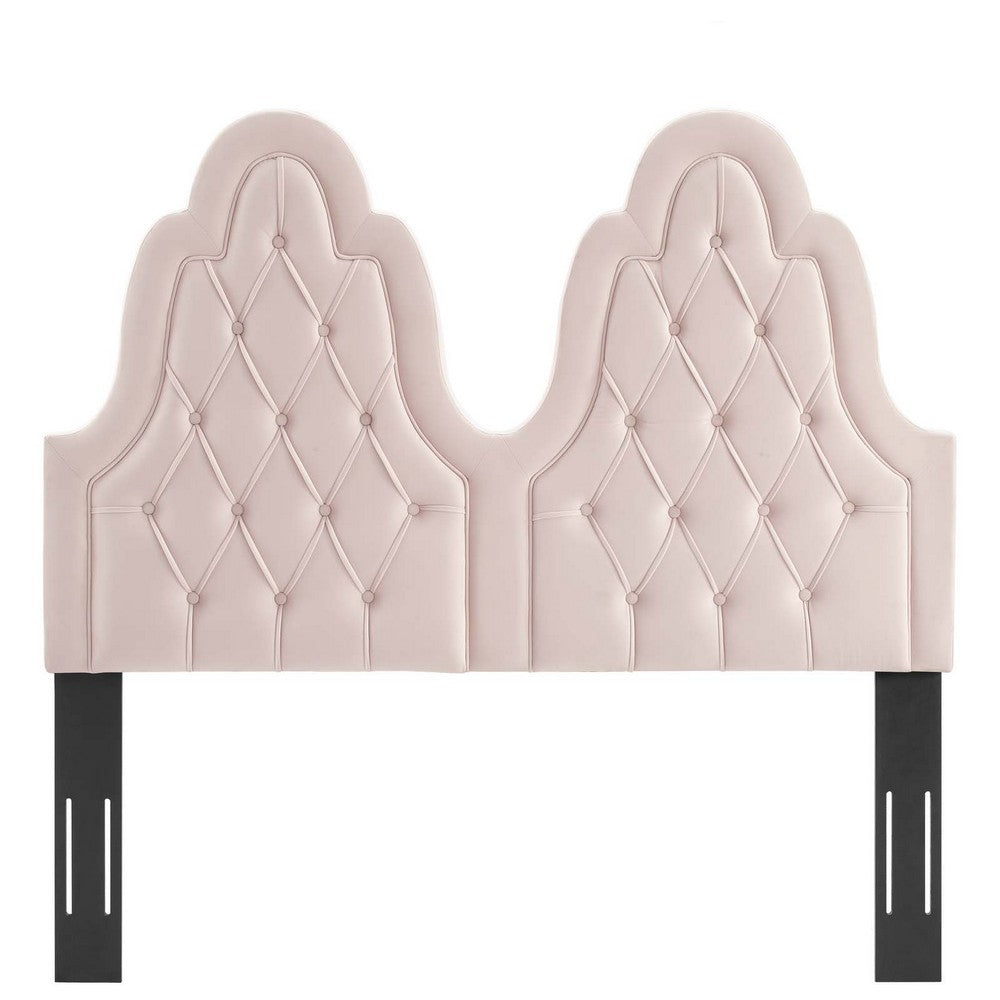 Augustine Tufted Performance Velvet Twin Headboard by Modway| Red