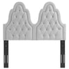 Modway Augustine Tufted Performance Velvet Headboard King/California King Light Gray MDY-MOD-6415-LGR