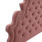 Modway Diana Tufted Performance Velvet Headboard King/California King Dusty Rose MDY-MOD-6418-DUS