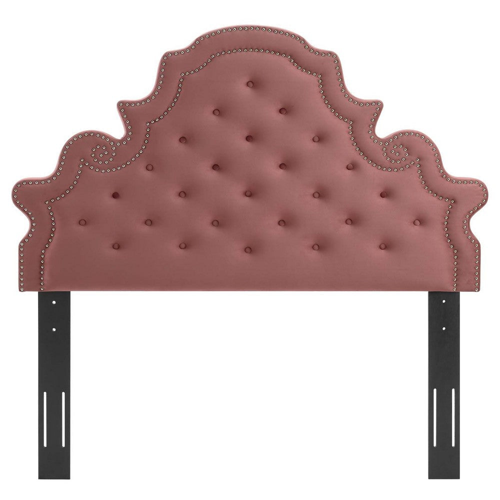 Modway Diana Tufted Performance Velvet Headboard King/California King Dusty Rose MDY-MOD-6418-DUS