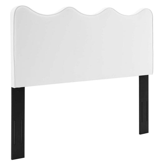 Modway Athena Performance Velvet Twin Headboard in White