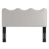 Modway Athena Performance Velvet Full/Queen Headboard in Light Gray